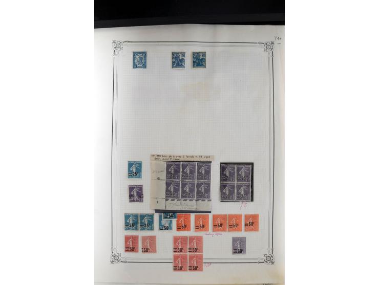1889/1950, ungebrauchte/postfrische und gestempelte Partie, dabei eine Sammlung Frankreich mit besseren, u.a. Mi.-Nr. 321 auf