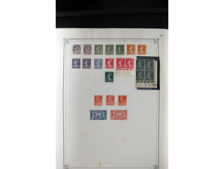 1889/1950, ungebrauchte/postfrische und gestempelte Partie, dabei eine Sammlung Frankreich mit besseren, u.a. Mi.-Nr. 321 auf