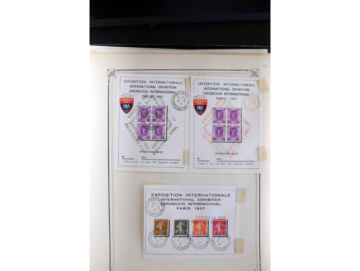 1889/1950, ungebrauchte/postfrische und gestempelte Partie, dabei eine Sammlung Frankreich mit besseren, u.a. Mi.-Nr. 321 auf