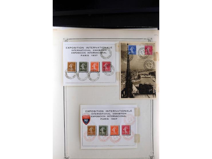 1889/1950, ungebrauchte/postfrische und gestempelte Partie, dabei eine Sammlung Frankreich mit besseren, u.a. Mi.-Nr. 321 auf