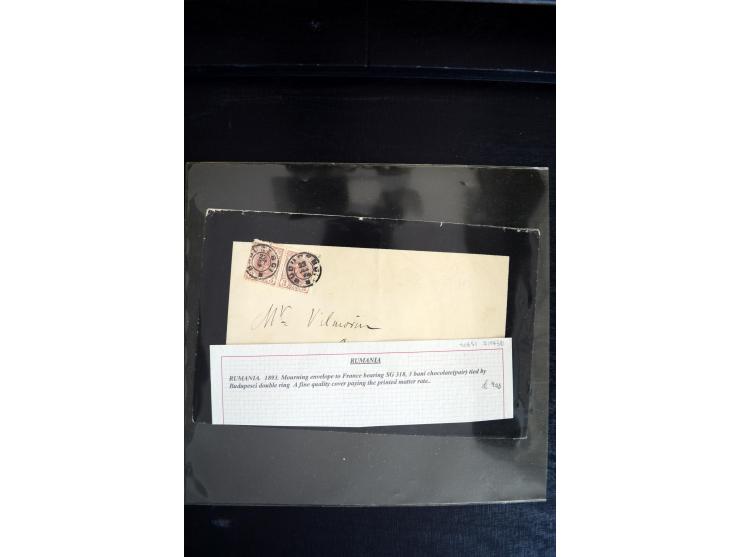 1734/1950 (ca.), Trauerbriefe (Mourning covers), über 100 Belege aus verschiedenen Gebieten, dabei u.a. Trauercouverts von Qu