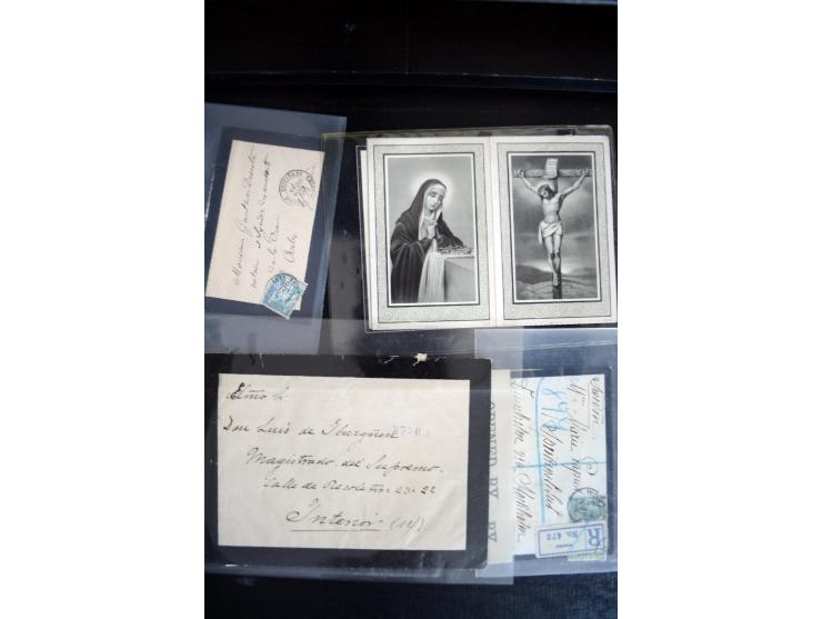 1734/1950 (ca.), Trauerbriefe (Mourning covers), über 100 Belege aus verschiedenen Gebieten, dabei u.a. Trauercouverts von Qu