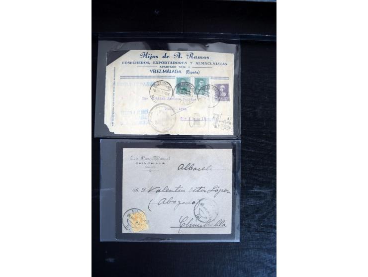 1734/1950 (ca.), Trauerbriefe (Mourning covers), über 100 Belege aus verschiedenen Gebieten, dabei u.a. Trauercouverts von Qu