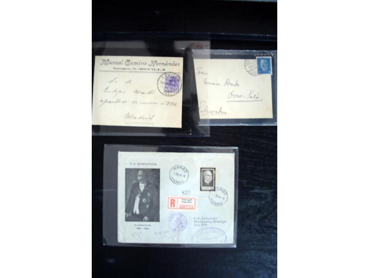 1734/1950 (ca.), Trauerbriefe (Mourning covers), über 100 Belege aus verschiedenen Gebieten, dabei u.a. Trauercouverts von Qu