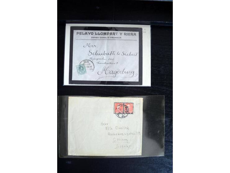 1734/1950 (ca.), Trauerbriefe (Mourning covers), über 100 Belege aus verschiedenen Gebieten, dabei u.a. Trauercouverts von Qu