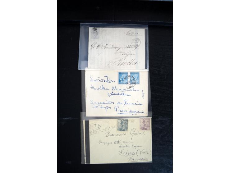 1734/1950 (ca.), Trauerbriefe (Mourning covers), über 100 Belege aus verschiedenen Gebieten, dabei u.a. Trauercouverts von Qu