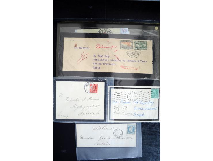 1734/1950 (ca.), Trauerbriefe (Mourning covers), über 100 Belege aus verschiedenen Gebieten, dabei u.a. Trauercouverts von Qu