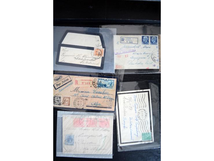 1734/1950 (ca.), Trauerbriefe (Mourning covers), über 100 Belege aus verschiedenen Gebieten, dabei u.a. Trauercouverts von Qu