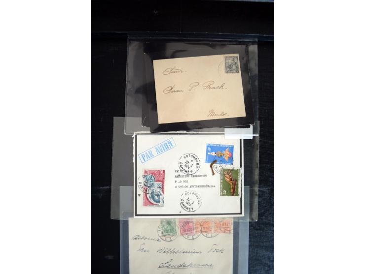 1734/1950 (ca.), Trauerbriefe (Mourning covers), über 100 Belege aus verschiedenen Gebieten, dabei u.a. Trauercouverts von Qu
