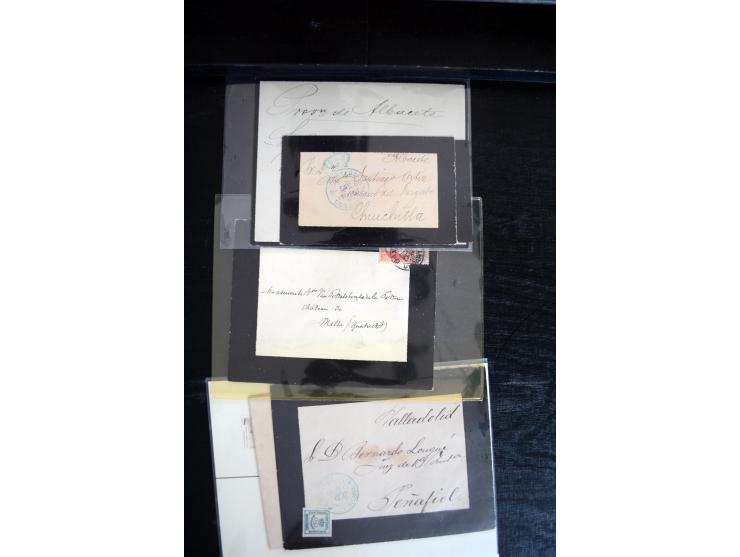 1734/1950 (ca.), Trauerbriefe (Mourning covers), über 100 Belege aus verschiedenen Gebieten, dabei u.a. Trauercouverts von Qu