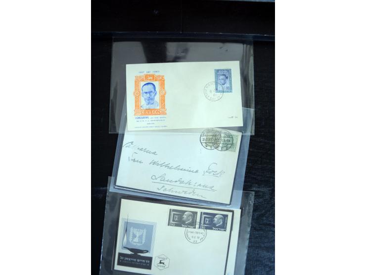 1734/1950 (ca.), Trauerbriefe (Mourning covers), über 100 Belege aus verschiedenen Gebieten, dabei u.a. Trauercouverts von Qu