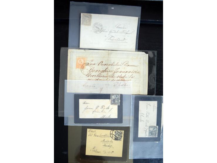 1734/1950 (ca.), Trauerbriefe (Mourning covers), über 100 Belege aus verschiedenen Gebieten, dabei u.a. Trauercouverts von Qu