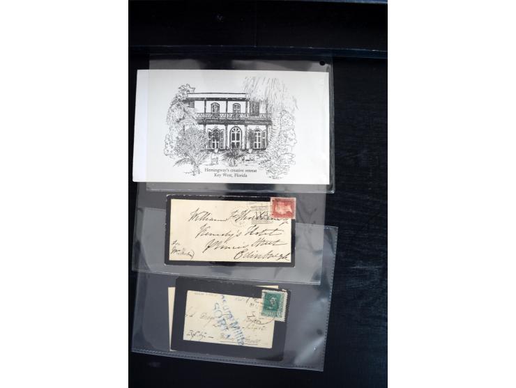 1734/1950 (ca.), Trauerbriefe (Mourning covers), über 100 Belege aus verschiedenen Gebieten, dabei u.a. Trauercouverts von Qu