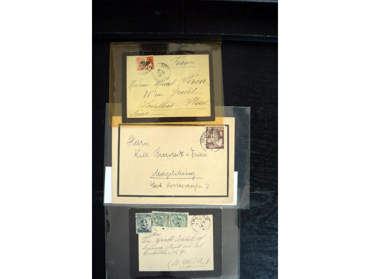 1734/1950 (ca.), Trauerbriefe (Mourning covers), über 100 Belege aus verschiedenen Gebieten, dabei u.a. Trauercouverts von Qu