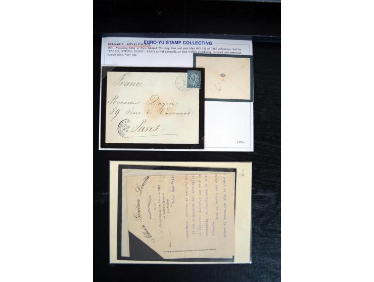 1734/1950 (ca.), Trauerbriefe (Mourning covers), über 100 Belege aus verschiedenen Gebieten, dabei u.a. Trauercouverts von Qu