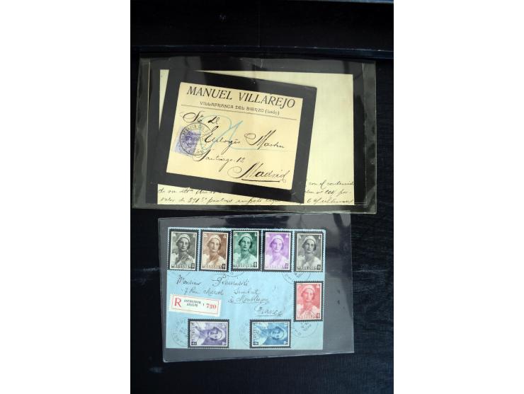 1734/1950 (ca.), Trauerbriefe (Mourning covers), über 100 Belege aus verschiedenen Gebieten, dabei u.a. Trauercouverts von Qu