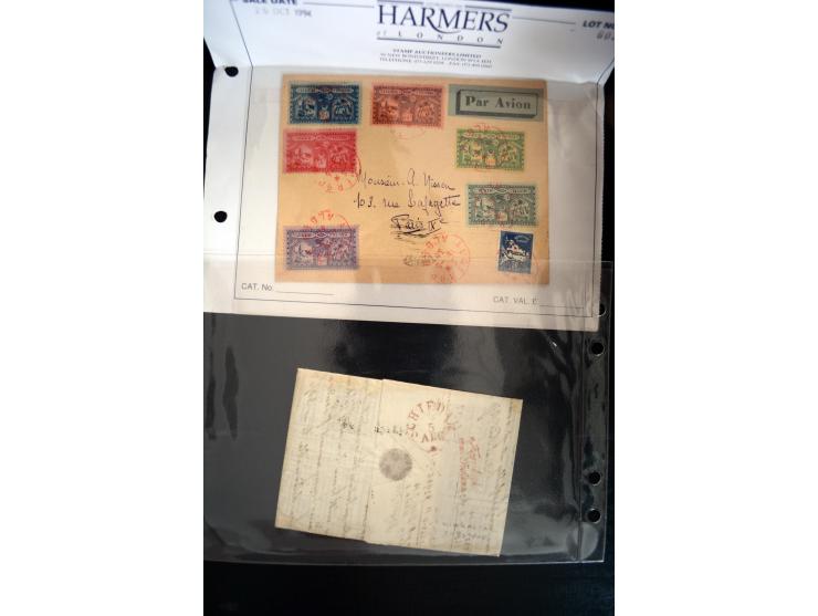 1747/1945 (ca.), einige hundert Briefe, Karten und Ganzsachen mit Schwerpunkt bis ca. 1900, dabei viele interessante Frankatu