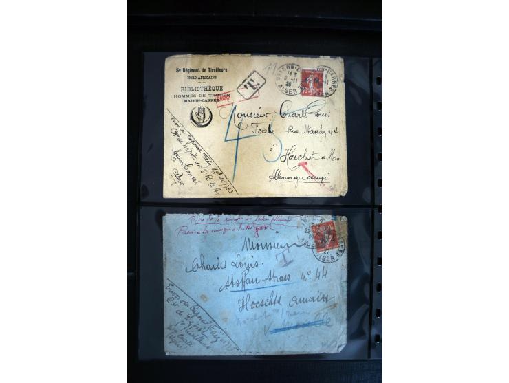 1747/1945 (ca.), einige hundert Briefe, Karten und Ganzsachen mit Schwerpunkt bis ca. 1900, dabei viele interessante Frankatu