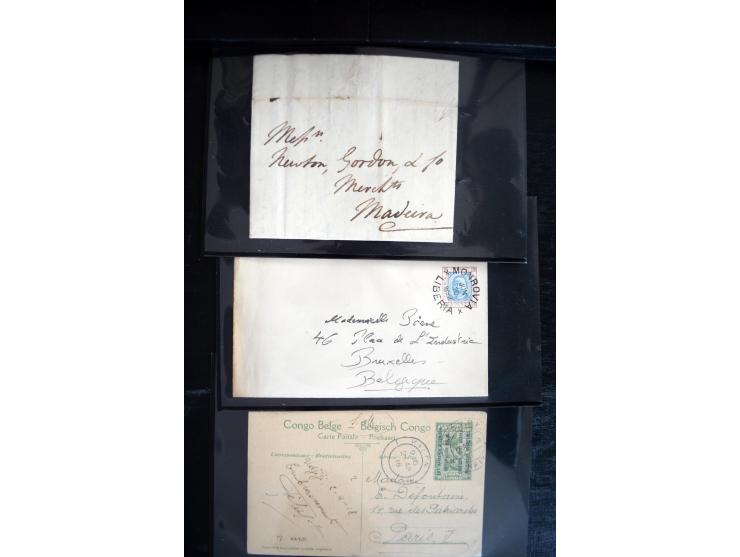 1747/1945 (ca.), einige hundert Briefe, Karten und Ganzsachen mit Schwerpunkt bis ca. 1900, dabei viele interessante Frankatu