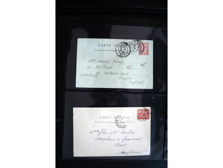 1747/1945 (ca.), einige hundert Briefe, Karten und Ganzsachen mit Schwerpunkt bis ca. 1900, dabei viele interessante Frankatu