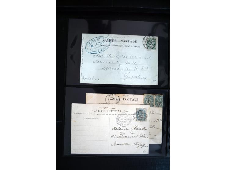 1747/1945 (ca.), einige hundert Briefe, Karten und Ganzsachen mit Schwerpunkt bis ca. 1900, dabei viele interessante Frankatu