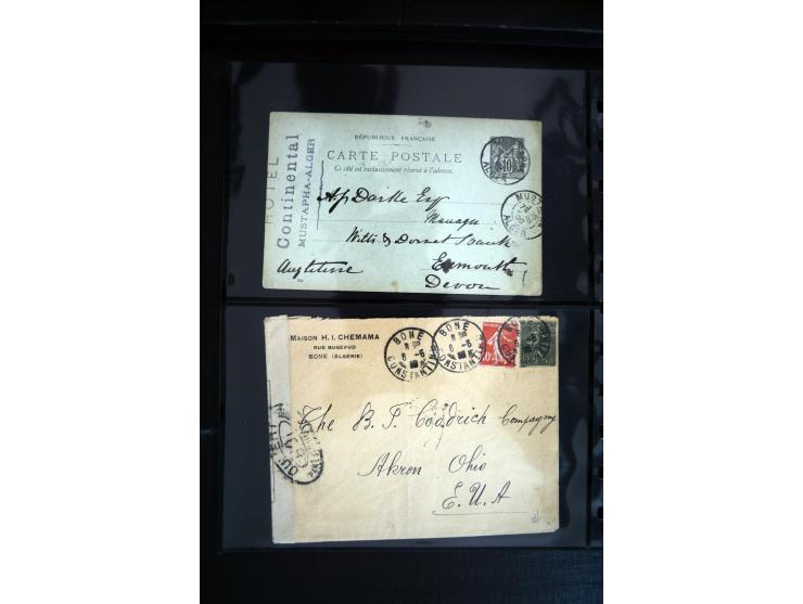1747/1945 (ca.), einige hundert Briefe, Karten und Ganzsachen mit Schwerpunkt bis ca. 1900, dabei viele interessante Frankatu
