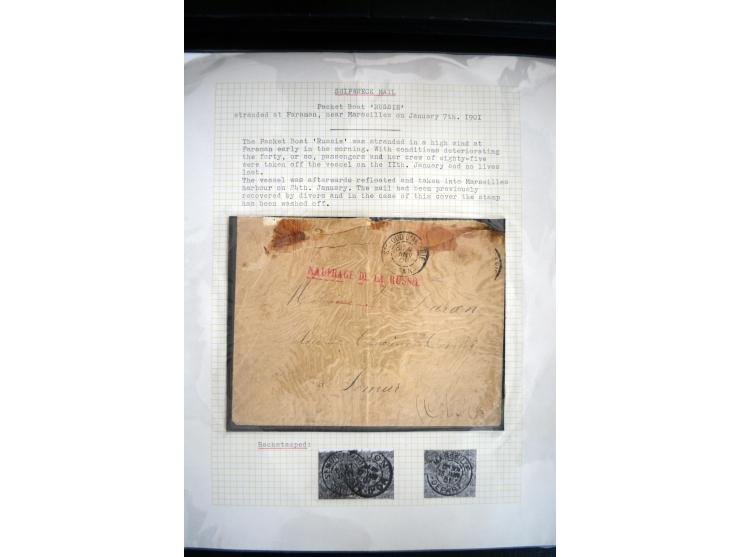 1747/1945 (ca.), einige hundert Briefe, Karten und Ganzsachen mit Schwerpunkt bis ca. 1900, dabei viele interessante Frankatu