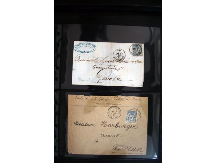 1747/1945 (ca.), einige hundert Briefe, Karten und Ganzsachen mit Schwerpunkt bis ca. 1900, dabei viele interessante Frankatu