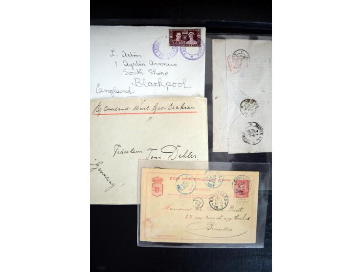 1747/1945 (ca.), einige hundert Briefe, Karten und Ganzsachen mit Schwerpunkt bis ca. 1900, dabei viele interessante Frankatu