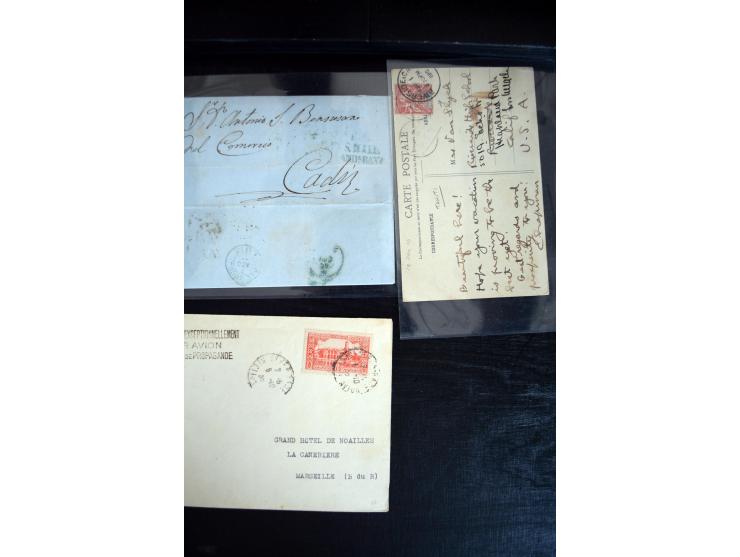 1747/1945 (ca.), einige hundert Briefe, Karten und Ganzsachen mit Schwerpunkt bis ca. 1900, dabei viele interessante Frankatu