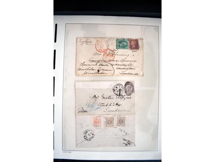 1747/1945 (ca.), einige hundert Briefe, Karten und Ganzsachen mit Schwerpunkt bis ca. 1900, dabei viele interessante Frankatu