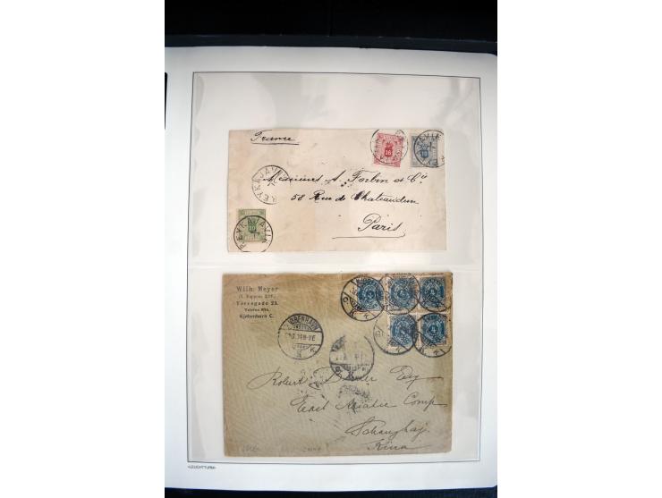 1747/1945 (ca.), einige hundert Briefe, Karten und Ganzsachen mit Schwerpunkt bis ca. 1900, dabei viele interessante Frankatu