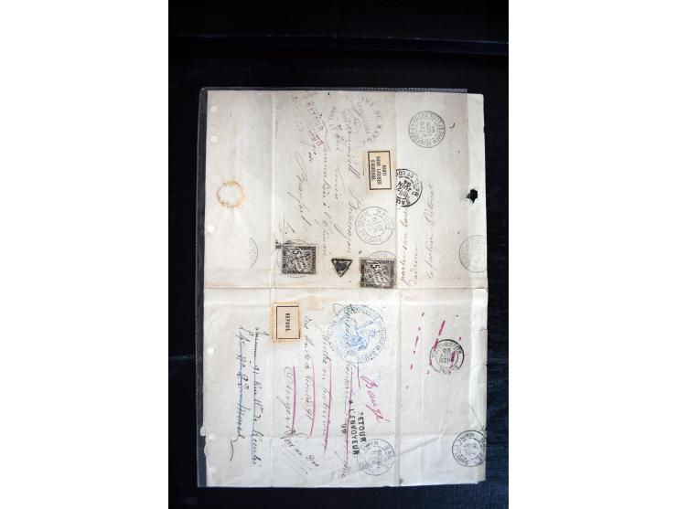 1747/1945 (ca.), einige hundert Briefe, Karten und Ganzsachen mit Schwerpunkt bis ca. 1900, dabei viele interessante Frankatu