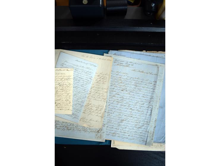 1747/1945 (ca.), einige hundert Briefe, Karten und Ganzsachen mit Schwerpunkt bis ca. 1900, dabei viele interessante Frankatu