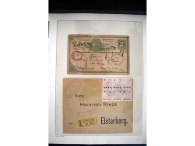 1747/1945 (ca.), einige hundert Briefe, Karten und Ganzsachen mit Schwerpunkt bis ca. 1900, dabei viele interessante Frankatu