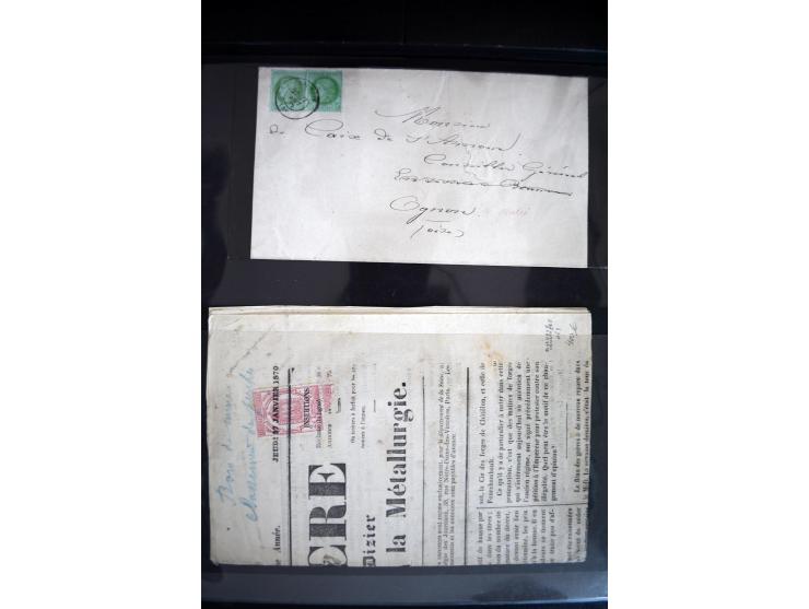 1747/1945 (ca.), einige hundert Briefe, Karten und Ganzsachen mit Schwerpunkt bis ca. 1900, dabei viele interessante Frankatu