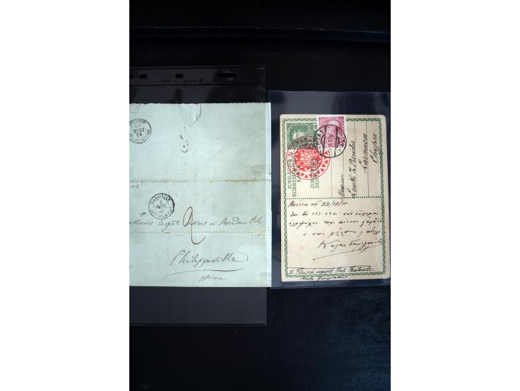 1747/1945 (ca.), einige hundert Briefe, Karten und Ganzsachen mit Schwerpunkt bis ca. 1900, dabei viele interessante Frankatu