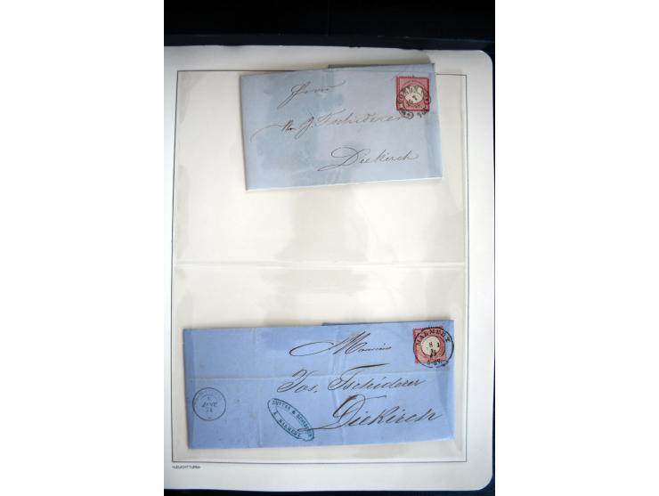 1747/1945 (ca.), einige hundert Briefe, Karten und Ganzsachen mit Schwerpunkt bis ca. 1900, dabei viele interessante Frankatu