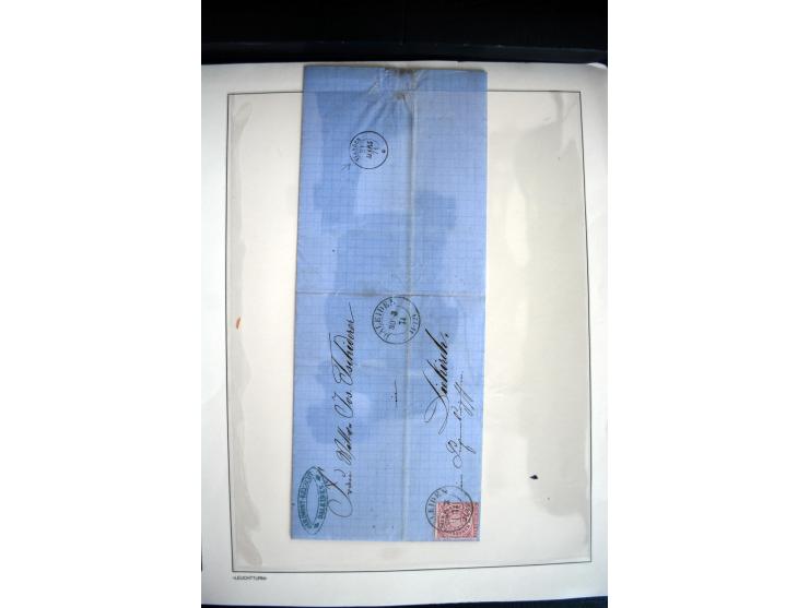 1747/1945 (ca.), einige hundert Briefe, Karten und Ganzsachen mit Schwerpunkt bis ca. 1900, dabei viele interessante Frankatu