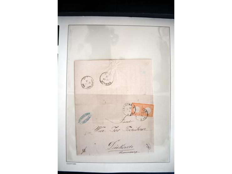 1747/1945 (ca.), einige hundert Briefe, Karten und Ganzsachen mit Schwerpunkt bis ca. 1900, dabei viele interessante Frankatu