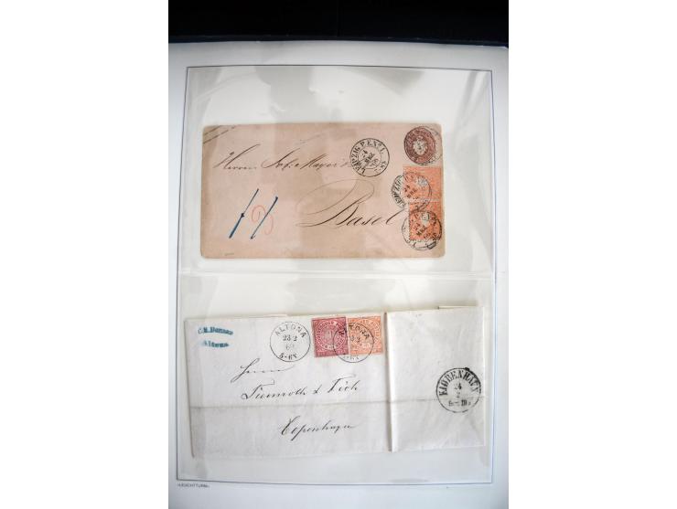 1747/1945 (ca.), einige hundert Briefe, Karten und Ganzsachen mit Schwerpunkt bis ca. 1900, dabei viele interessante Frankatu