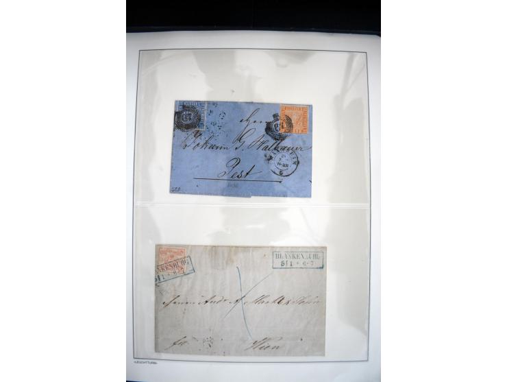 1747/1945 (ca.), einige hundert Briefe, Karten und Ganzsachen mit Schwerpunkt bis ca. 1900, dabei viele interessante Frankatu