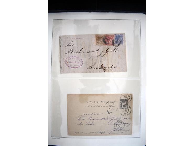 1747/1945 (ca.), einige hundert Briefe, Karten und Ganzsachen mit Schwerpunkt bis ca. 1900, dabei viele interessante Frankatu