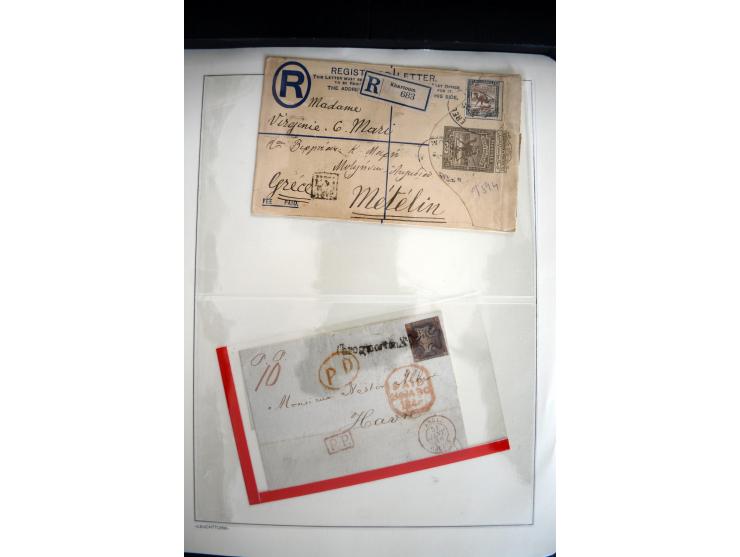 1747/1945 (ca.), einige hundert Briefe, Karten und Ganzsachen mit Schwerpunkt bis ca. 1900, dabei viele interessante Frankatu