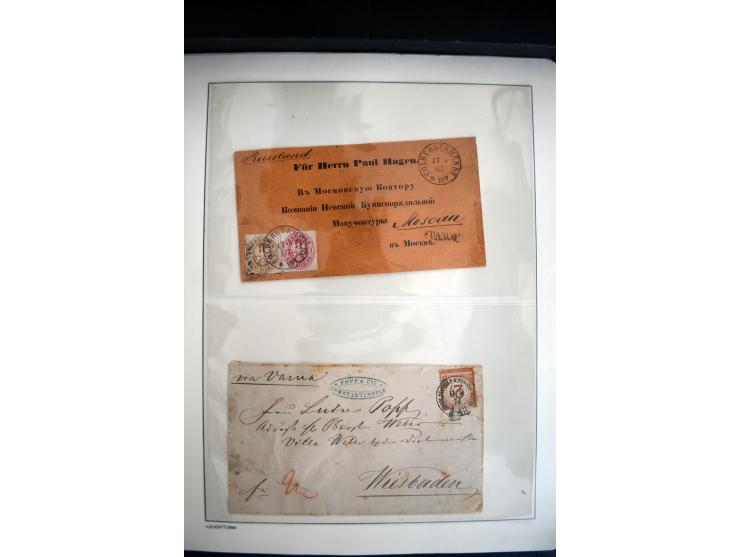 1747/1945 (ca.), einige hundert Briefe, Karten und Ganzsachen mit Schwerpunkt bis ca. 1900, dabei viele interessante Frankatu