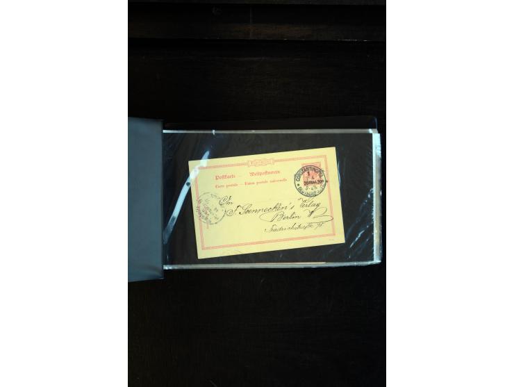 1893/1919, kleine Partie mit 17 Briefen, Karten und Ganzsachen, dabei Dt. Kolonien mit u.a. KGF-Post Kiautschou, Marine-Schif