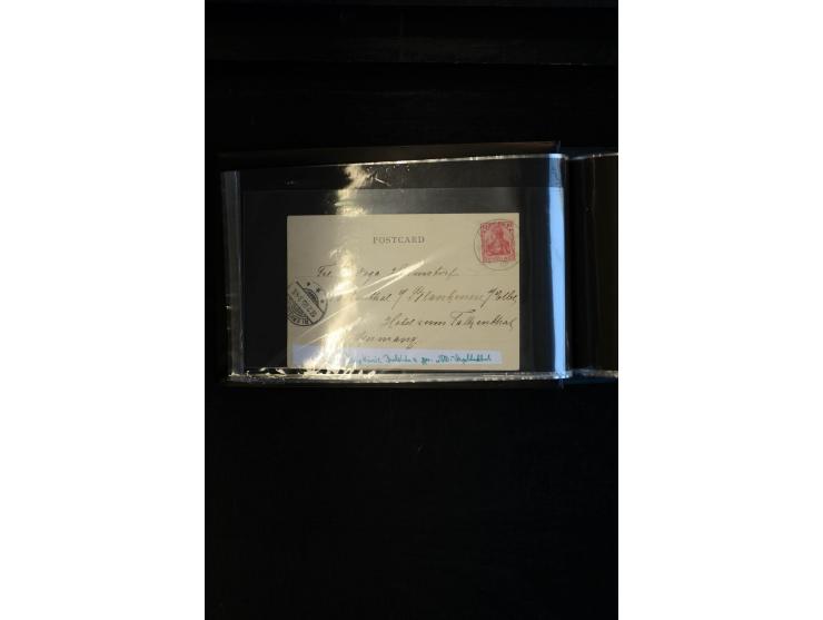 1893/1919, kleine Partie mit 17 Briefen, Karten und Ganzsachen, dabei Dt. Kolonien mit u.a. KGF-Post Kiautschou, Marine-Schif
