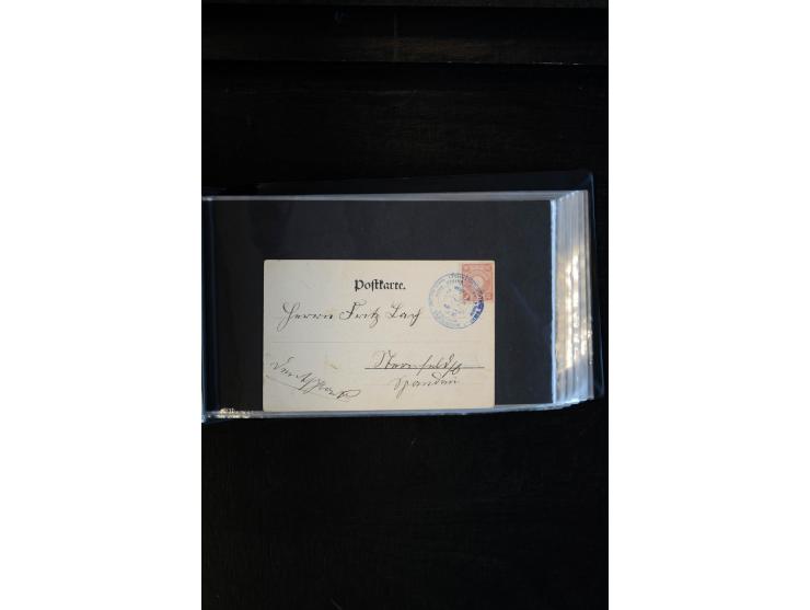 1893/1919, kleine Partie mit 17 Briefen, Karten und Ganzsachen, dabei Dt. Kolonien mit u.a. KGF-Post Kiautschou, Marine-Schif