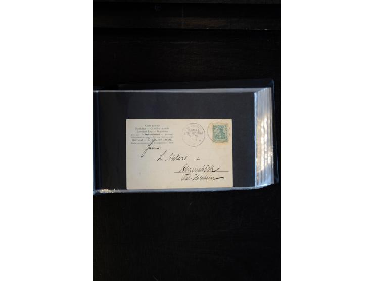 1893/1919, kleine Partie mit 17 Briefen, Karten und Ganzsachen, dabei Dt. Kolonien mit u.a. KGF-Post Kiautschou, Marine-Schif