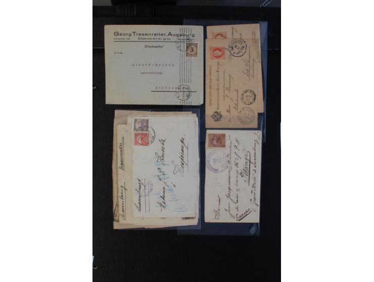 1864/1920 (ca.), etwa 200 Briefe und Karten nach Luxemburg, viel interessantes Material mit Dt. Auslandspostämtern, China, Ba